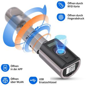 Produktbild für Smartes-Türschloss WELOCK Premium Touch41, mit 3 RFID-Karten