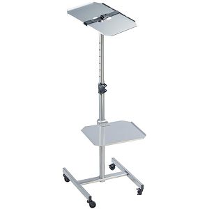 Produktbild für Beamertisch Böttcher-AG NC7087, mattsilber, 15 kg Traglast