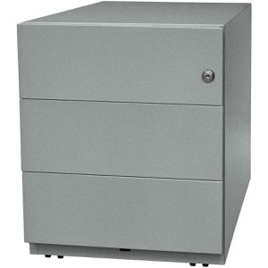 Produktbild für Rollcontainer Bisley Note, aus Metall, silber