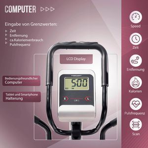Produktbild für Crosstrainer Christopeit AX 6500 Hybrid, 8 kg Schwungmasse