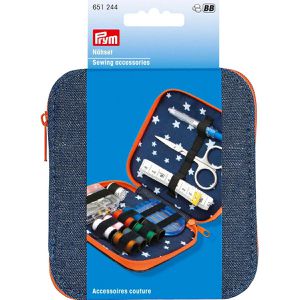 Produktbild für Nähset Prym 651243 Jeans, orange, für Anfänger und Reise