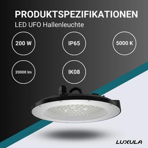 Produktbild für LED-Hallenstrahler Luxula LX500132, 200 Watt