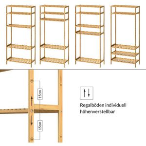 Produktbild für Badregal CASARIA 107930, aus Bambus, braun