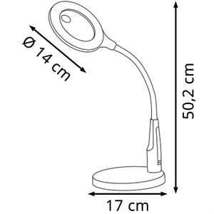 Produktbild für Lupenleuchte Alco 9221, 89 mm Glaslinse, LED