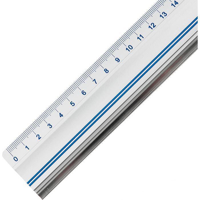 Schneidelineal Mit Stahlkante Wedo Schneidelineal 525430, 30 Cm, Aus Aluminium, Mit Stahlkante Klares Lineal Für Handwerk