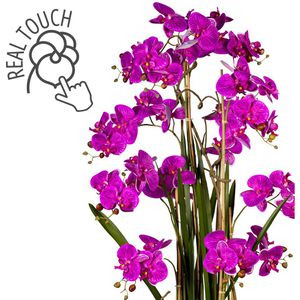 Creativ-green Kunstblume Orchidee, Phalaenopsis, lila, Arrangement in  Keramik-Vase, Höhe 160 cm – Böttcher AG | Kunstpflanzen