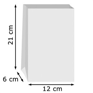 Produktbild für Papiertüten Folia 41200, weiß