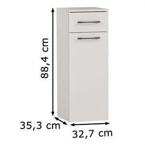 Produktbild für Bad-Hängeschrank Schildmeyer Maxim 154795, weiß