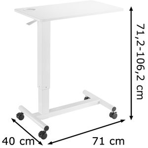 Produktbild für Beistelltisch LogiLink EO0041, weiß, aus Holz / Metall