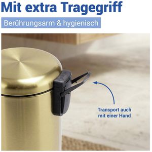 Produktbild für Mülleimer Wenko Leman, gold