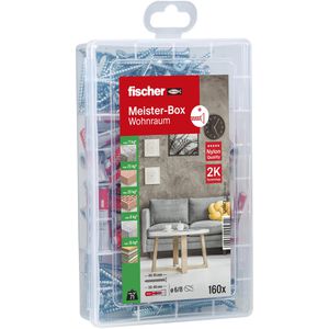 Produktbild für Schrauben-Dübel-Set Fischer 535972, MeisterBox Wohnraum