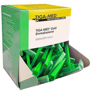 Nassrasierer TIGA-MED Gold Einmalrasierer