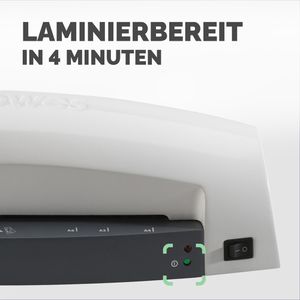 Produktbild für Laminiergerät Fellowes Lunar, mit 2 Rollen, A4
