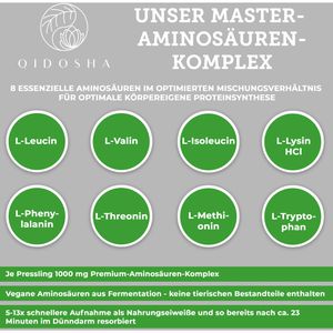 Produktbild für Aminosäuren Qidosha Master Komplex, 360 Presslinge