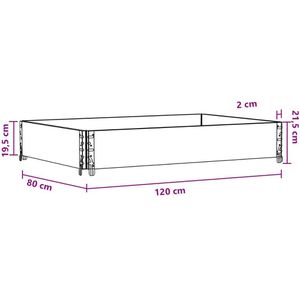 Produktbild für Palettenaufsatz vidaXL 4010274, braun, Holz