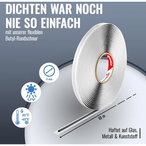 Produktbild für Dichtungsband Poppstar 1010257 Butylrundschnur