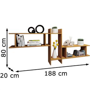 Produktbild für Wandregal VCM Sirola Maxi, 912534, buche