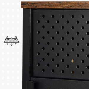 Produktbild für Kommode Vasagle LSC102B01, schwarz, industrial