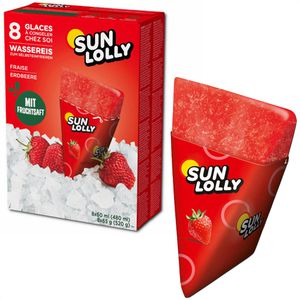 Produktbild für Wassereis Sun-Lolly Erdbeere