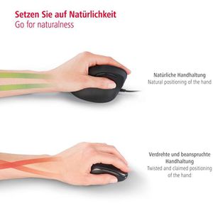 Produktbild für Maus Hama EMC-500 Vertikale Kabelmaus, 182698