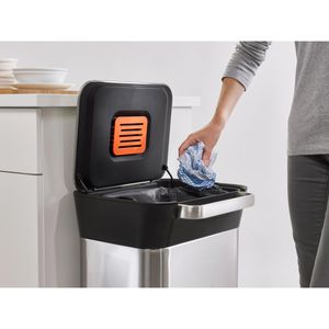 Produktbild für Mülleimer JosephJoseph Titan, silber