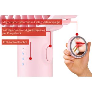 Produktbild für Ventilator Unold 86624, Breezy II, pink, Ø 10cm