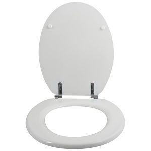 Produktbild für WC-Sitz MSV Uni 140003, oval, aus Holz