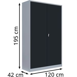 Produktbild für Aktenschrank Lüllmann 530378, aus Metall