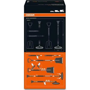 Produktbild für Eiskratzer OSRAM SNOWbrush 010, 4in1, schwarz / orange