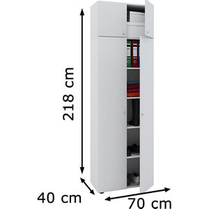 Produktbild für Aktenschrank VCM Vandol 912192, aus Holz