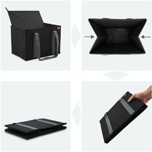 Produktbild für Einkaufskorb achilles AD323 Faltbox, schwarz, 3er Set