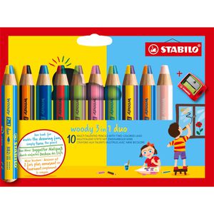 Produktbild für Buntstifte Stabilo woody 3 in 1 duo, 882/10-2