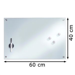 Produktbild für Glas-Magnettafel Zeller 11660 Memoboard, inkl. Zubehör