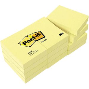 Haftnotizen Post-it Notes, 653y12, gelb