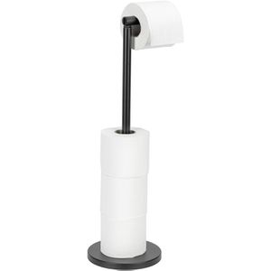 Toilettenpapierhalter Wenko 2in1 Stand, schwarz