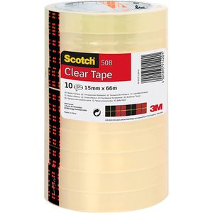 Klebeband Scotch 508, Clear Tape, 15mm x 66m