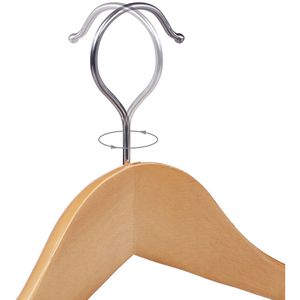 Produktbild für Kleiderbügel Relaxdays 10024659, aus Massivholz