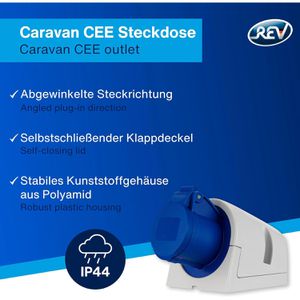 Produktbild für CEE-Steckdose REV-Ritter 00129, 3-polig