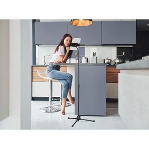 Produktbild für Tablet-Halterung Durable 894201 Twist Floor schwarz, für Tisch