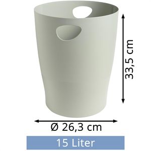 Produktbild für Papierkorb Exacompta 45306D, ECOBIN Office, grau