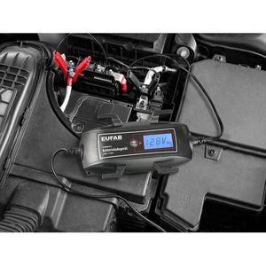 Produktbild für Autobatterie-Ladegerät EUFAB 16616, mit Kabelaufroller