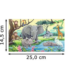 Produktbild für Puzzle Ravensburger 06136, Tiere Afrikas