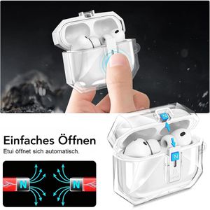 Produktbild für Ladecase-Hülle Fintie Robuste Hülle, mit MagSafe, transparent