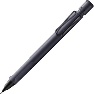 Druckbleistift Lamy safari 1E2 steel black, schwarz Kunststoff
