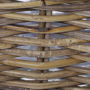 Produktbild für Blumenkasten Frank-Flechtwaren 107945 Rattan, graubraun