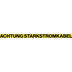Produktbild für Trassenwarnband Kelmaplast Achtung Starkstromkabel