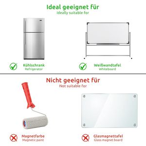 Produktbild für Magnetschilder ECENCE 22030107, rot