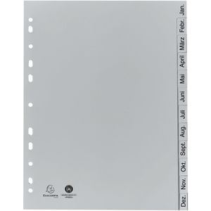Produktbild für Register Exacompta 1812B, A4, Jan.-Dez.