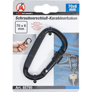 Produktbild für Karabinerhaken BGS-technic 85795, Aluminium