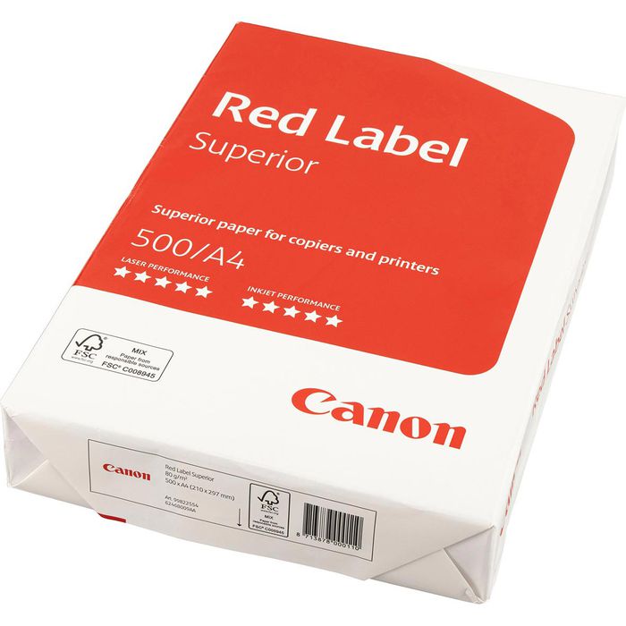 Buy Canon Red Label Superior FSC 80 g/m² A4 paper – 500 sheets